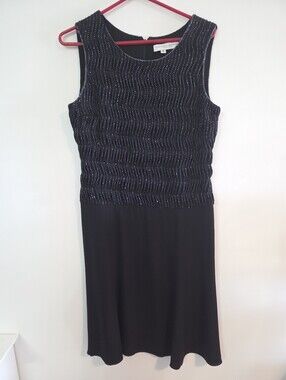 Carolina Herrera silk beaded evening dress Sz 8